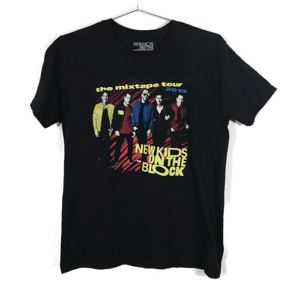 New Kids On The Block Men's The Mixtape Tour 2019 T-shirt Black Size M USA Made